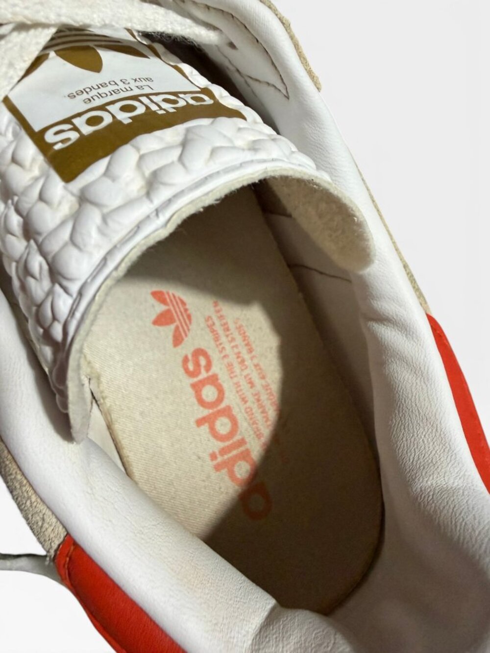 Adidas Gazelle Bold Suede Platform Sneakers Wonder Tan Beige Orange Women’s 9.5 - Picture 9 of 10
